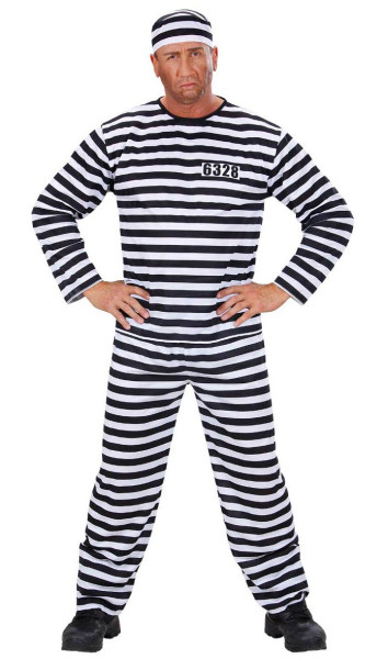 Convict costume black and white