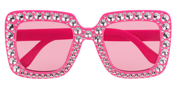 Partybrille Bling Bling pink 3