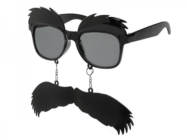 Party glasses with mustache and eyebrows 2