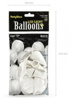 Preview: Set of 5 LED balloon mix 30cm