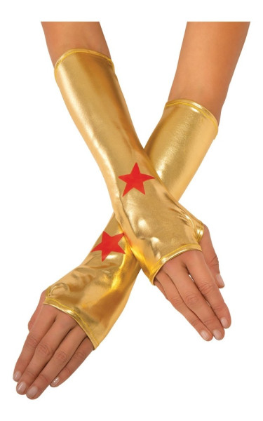 Golden Wonder Woman arm warmers