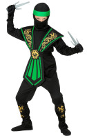 Grünes Ninja Kostüm Katashi für Kinder
