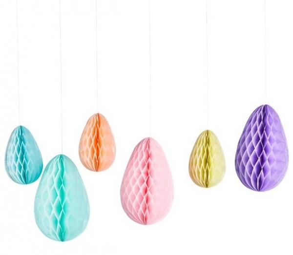 6 färgglada påskäggsbikakebollar
