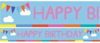 3 pancartas de feliz cumpleaños de Peppa Pig