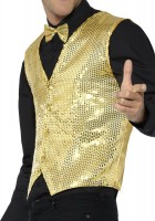 Preview: Sequin vest party glamor gold