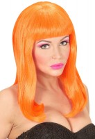 Widok: Neonowa peruka w kolorze pomarańczowym