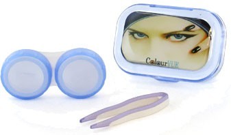 Recipientes para lentes de contacto con espejo