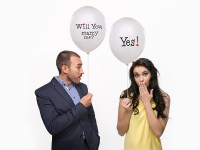Vorschau: 50 Ballons Will You marry me 30cm