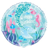 Geburtstagsballon Zauberhafte Meerjungfrau Sirena