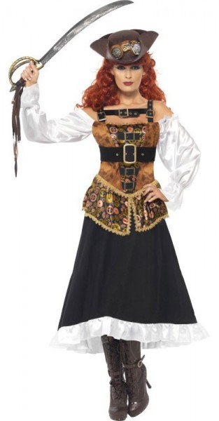 Steam punk pirate girl costume