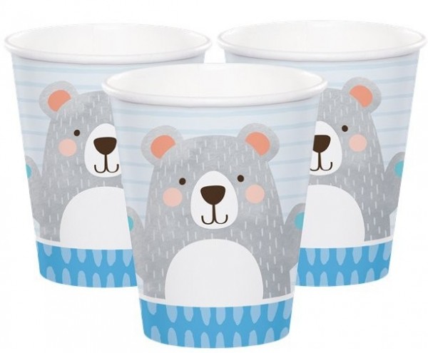 8 vasos de papel Party Bear 256ml