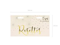 Anteprima: Rosetta di carta in tre pezzi con champagne