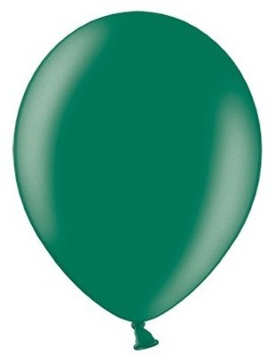 100 feststjerner metalliske balloner grangrøn 12cm