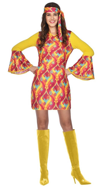 Disfraz de hippie Sunshine para mujer