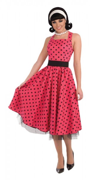 Little Dots Girls 50s Maxi Dress