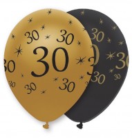 Aperçu: 6 ballons magiques 30e anniversaire 30cm