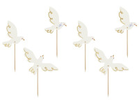 Anteprima: 6 raccoglitori di colomba della pace mix 14,5 cm