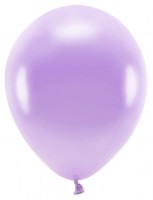 Voorvertoning: 100 eco metallic ballonnen lila 26cm