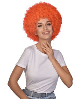 Afro Perücke Carnival orange