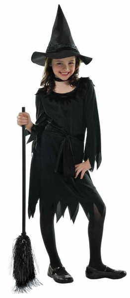 Kostium czarna wiedźma dla dziewczynki