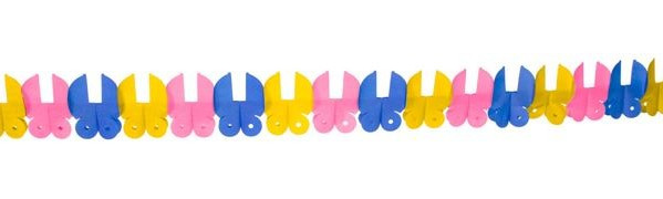 Colorful babyshower party garland 600cm