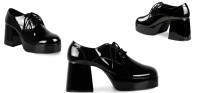 Vista previa: Zapatos con plataforma disco de hombre negro