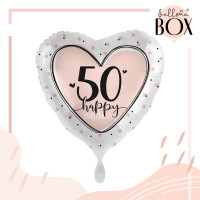 Vorschau: Balloha Geschenkbox DIY Happy 50 Heart XL