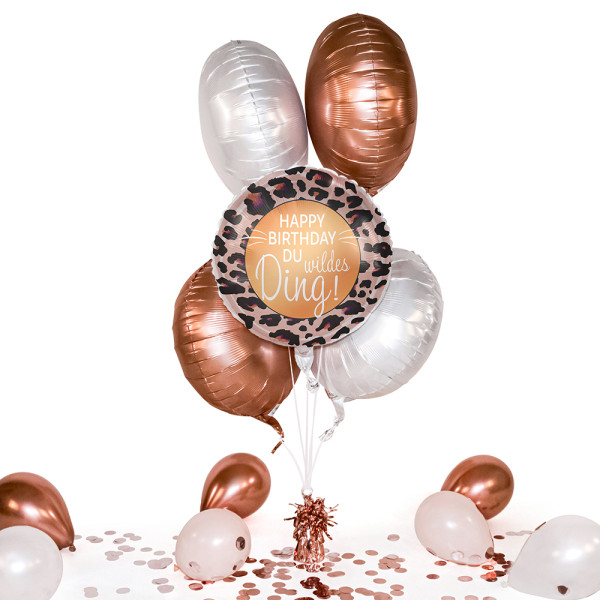 Heliumballon in der Box Happy Birthday Du wildes Ding