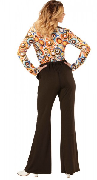 Pantaloni da equitazione anni '70 Mandy Donna Nero 3