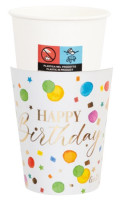 8 colorful spectacle Eco paper cups