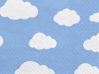 20 tovaglioli azzurri con nuvole
