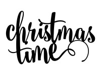 Preview: Christmas Time lettering decoration