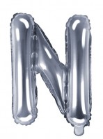 Foil balloon N silver 35cm