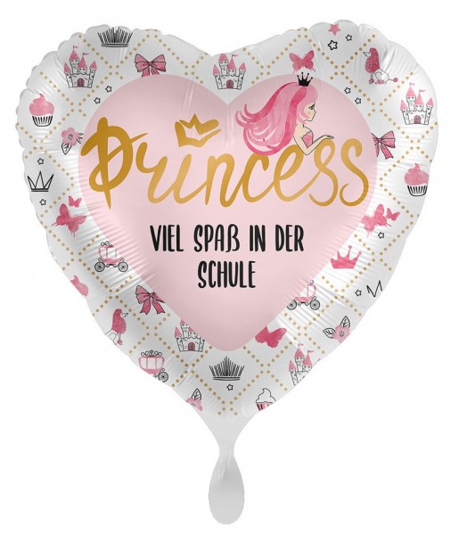 Schul-Prinzessin Herzballon 43cm