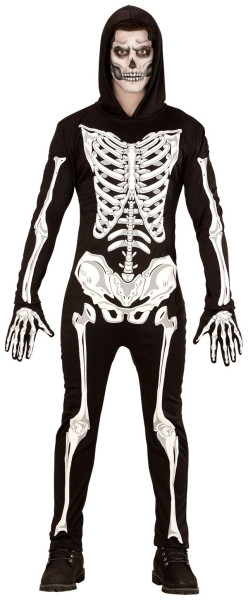 Costume da scheletro luminoso