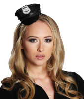 Mini politieagent cap op hoofdband