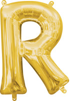 Mini Folienballon Buchstabe R gold 35cm