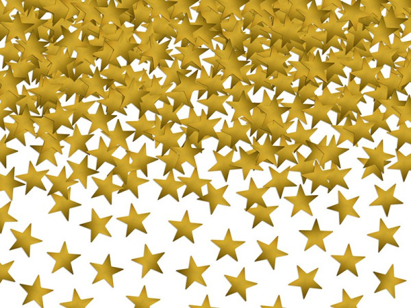 Gyldne stjerner konfetti 30g