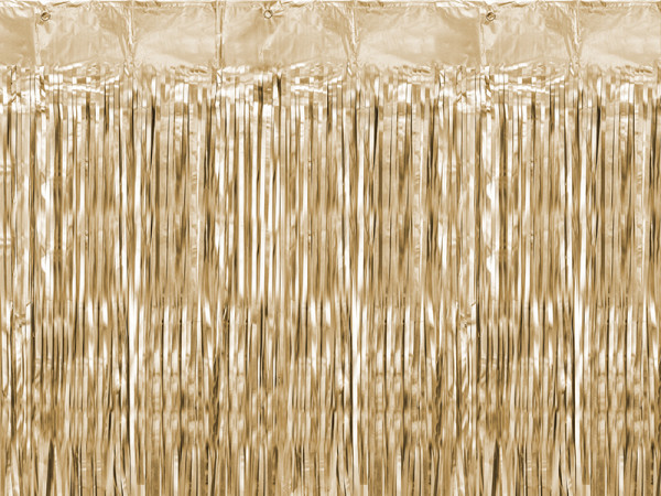 Tinsel Curtain Gold 2.5m x 90cm