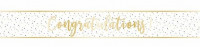 Congratulations foil banner gold 2.7m
