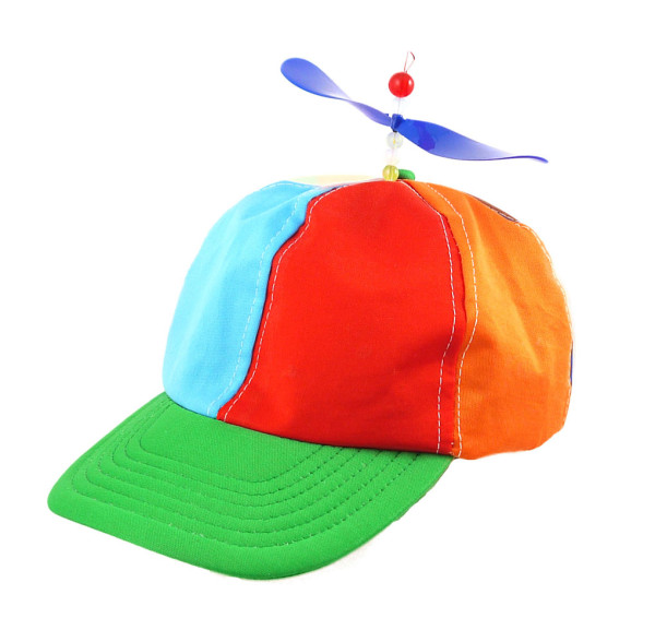 Funny propeller peaked cap colorful