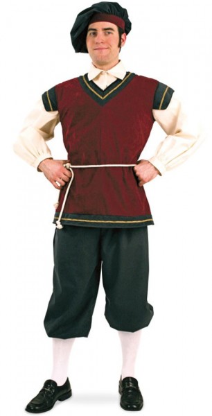 Medieval councilor men's costume