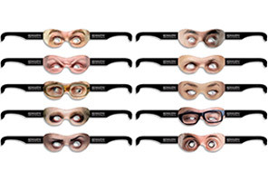 10 verrückte Brillen Goggle Eyes