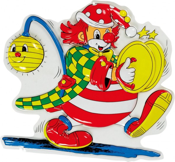 Funny party clown wall decoration