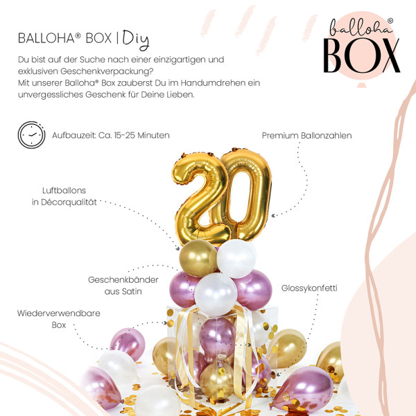 Balloha Geschenkbox DIY Royal Flamingo 20 XL 3
