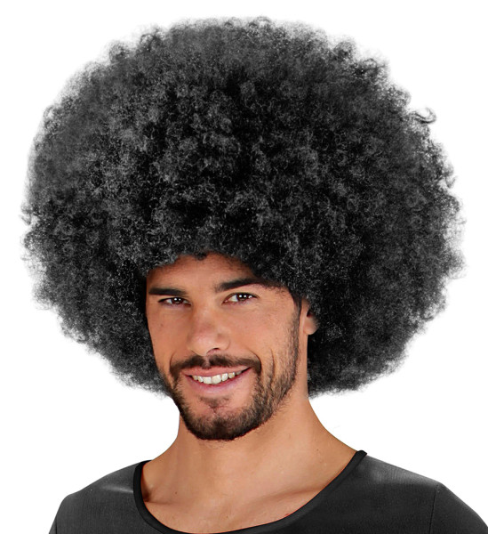 Afro men's wig black