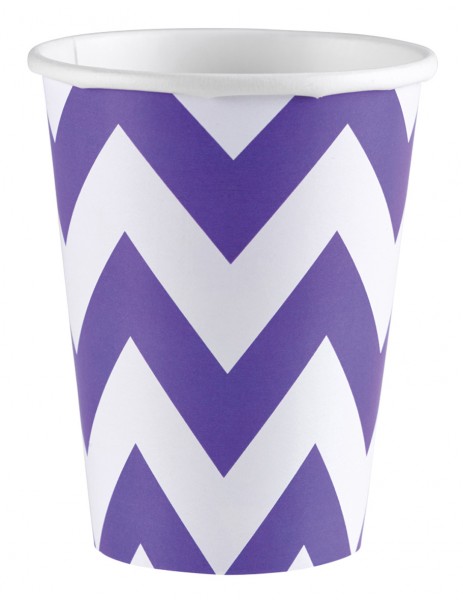 8 cute pips paper cups purple
