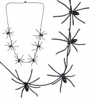 Vorschau: Halskette Spinnen Schwarz 60cm