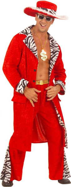 Red Pimp Men's Costume