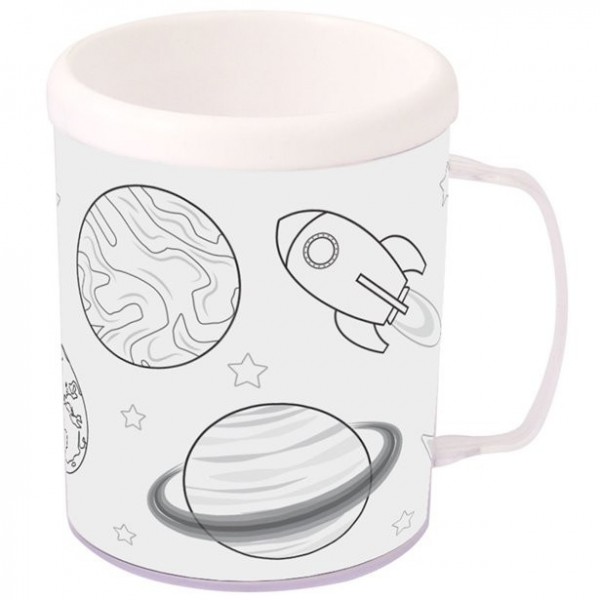 Space mug for coloring